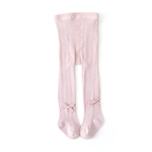 【竖条纹蝴蝶结连裤袜】A类女童打底裤秋冬新款纯色蝴蝶结儿童打底裤 新生婴儿宝宝连裤袜 商品图8