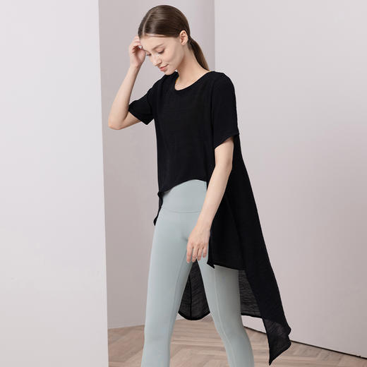 -卡益短袖长衫棉麻罩衫KM03310 商品图0