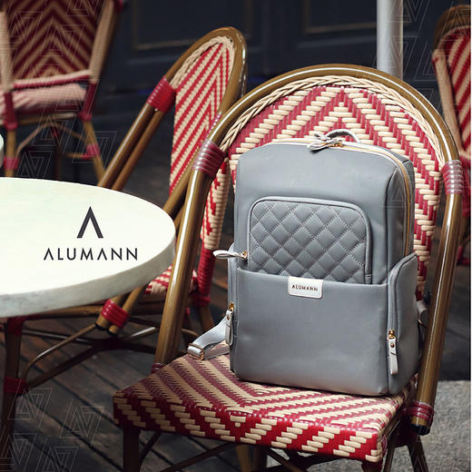 旅漫/Alumann 双肩包女新款时尚背包大容量潮流通勤简约书包 商品图6