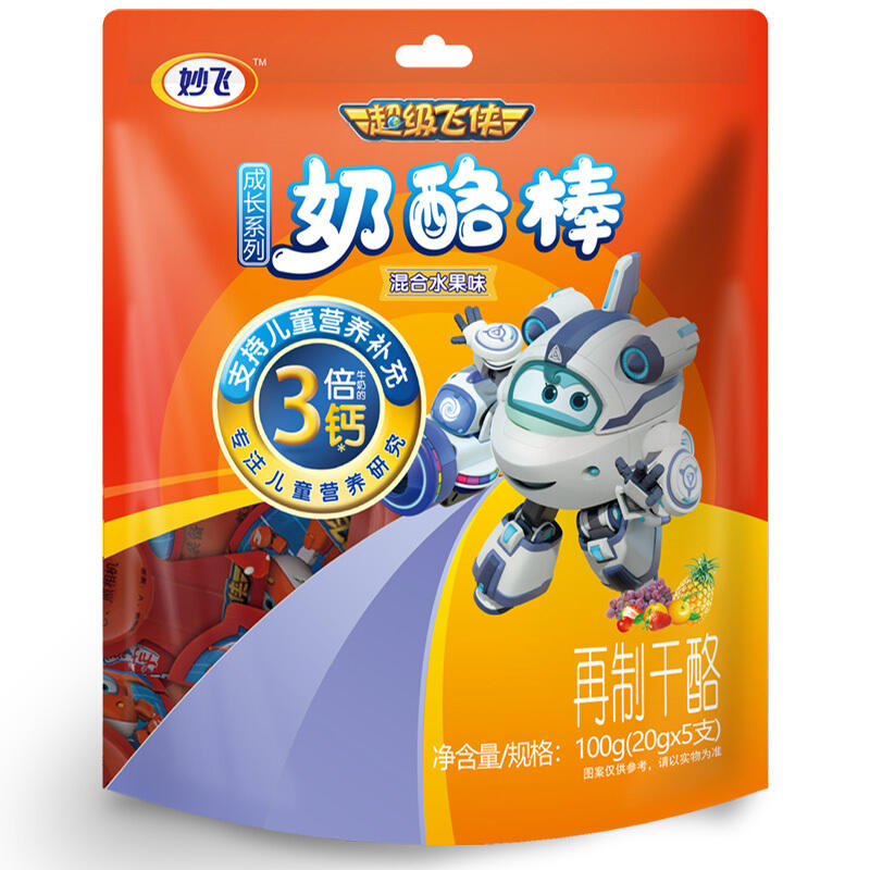 妙飞儿童奶酪棒500g/100g