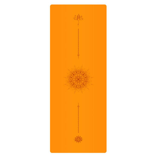 进口火炬花版天然橡胶PU土豪瑜伽防滑垫5mm 商品图0