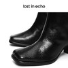 【下架】lost in echo 原创设计师品牌 不规则鞋跟填充装饰方头及膝靴长靴 商品缩略图1