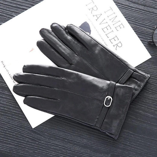 优品-时尚纯色羊皮手套-会员6折 商品图5