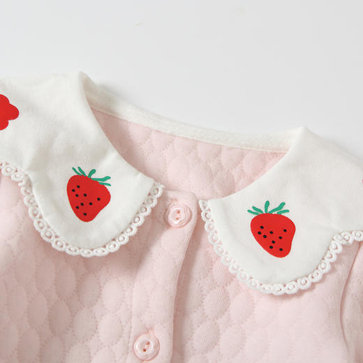 2021秋冬新款宝宝连身衣爬爬服包屁衣哈衣双层婴儿连体衣 商品图3