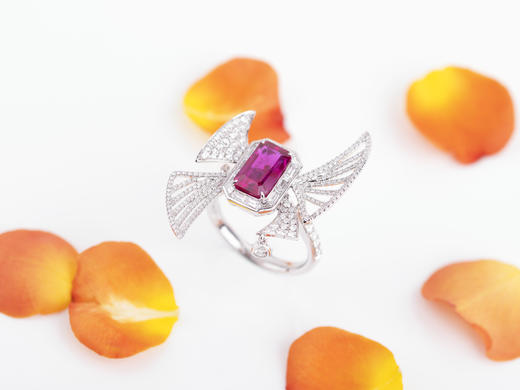 「帆影」红宝石钻石戒指/项链 商品图1