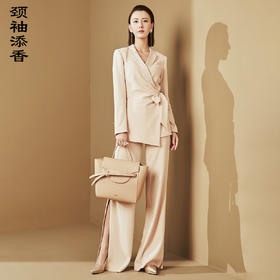 4583 主持人同款“大女人”套裤 权威 气场 高知 优雅颈袖添香