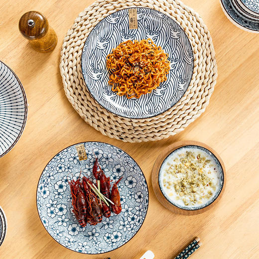 【尚行知是古染蓝韵餐具】破损包赔，专业的防破损包装，专业售后团队，7天内无理由退换货，放心购买 商品图2