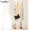 oldcolour秋季气质浅色系百搭中长款纱裙M31063173 商品缩略图4