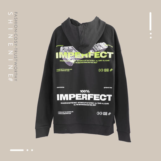 B93236383品牌logo大面积字母印花帽衫卫衣 商品图3