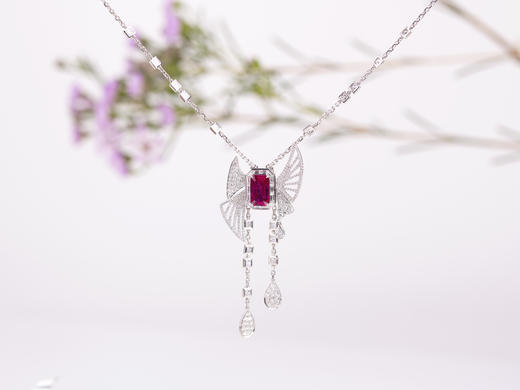 「帆影」红宝石钻石戒指/项链 商品图4