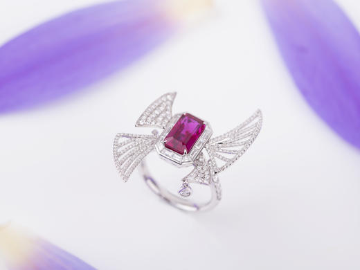 「帆影」红宝石钻石戒指/项链 商品图3