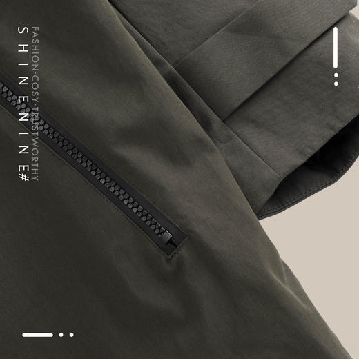 B93267579酷帅中长款带帽风衣 商品图2