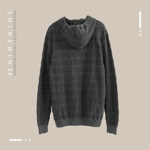 93364351极简带帽套头针织衫 商品图3