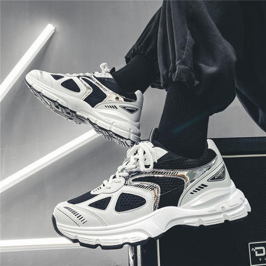 【服饰鞋包】低帮休闲潮流运动鞋增高小白鞋男老爹鞋男ins潮韩版 商品图0