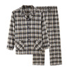 舒雅21年秋冬新款男士纯棉格子长袖长裤翻领家居服套装39/19264H 商品缩略图4