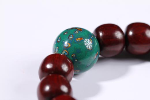 DQ0043小叶紫檀+大漆珠11mmx12mmx16颗 商品图3