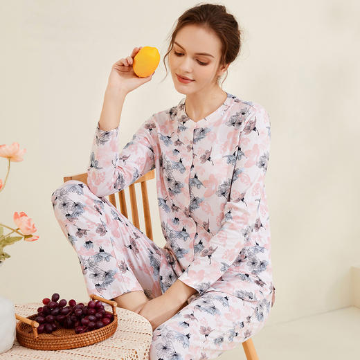 舒雅女士舒美棉印花家居服套装31/18727H 商品图0