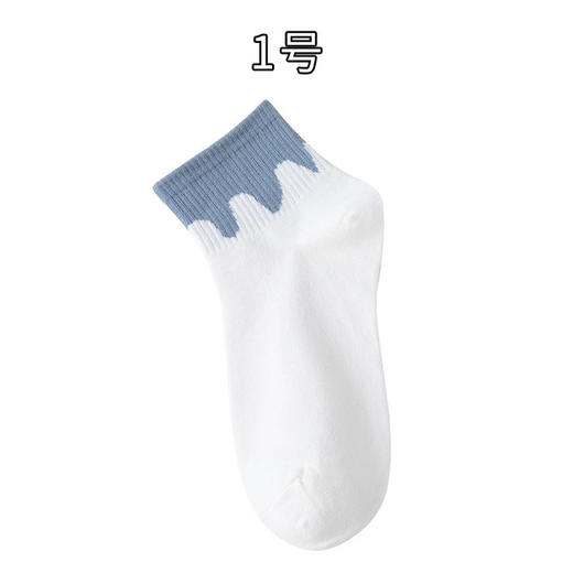 【5双装 柔软透气不闷脚】男袜新款运动中筒袜街头时尚篮球袜高橡筋吸汗男士棉袜子 商品图5
