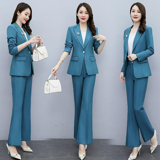 2021秋季时尚简约大方气质优雅收腰显瘦修身百搭潮流两件套  HRYZ7605 商品图3