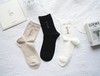 提花女袜精梳棉中筒短袜子抗菌透气舒适33784 商品缩略图1