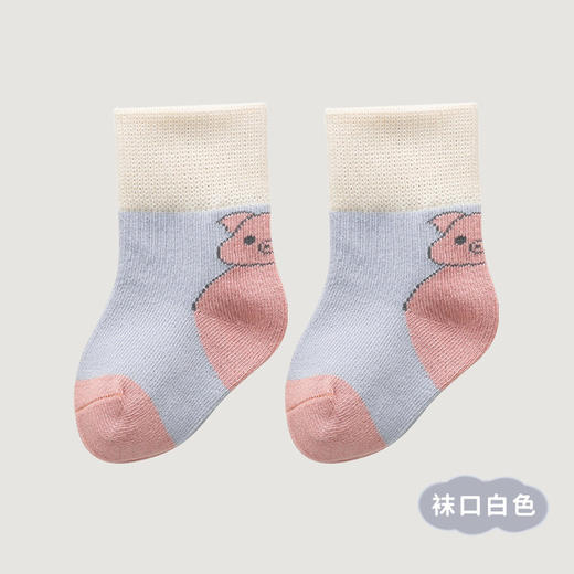 【5双装 | 25色可选】A类婴儿袜子秋冬新品卡通新生儿宝宝袜 纯手工缝头地板袜儿童袜子 商品图8