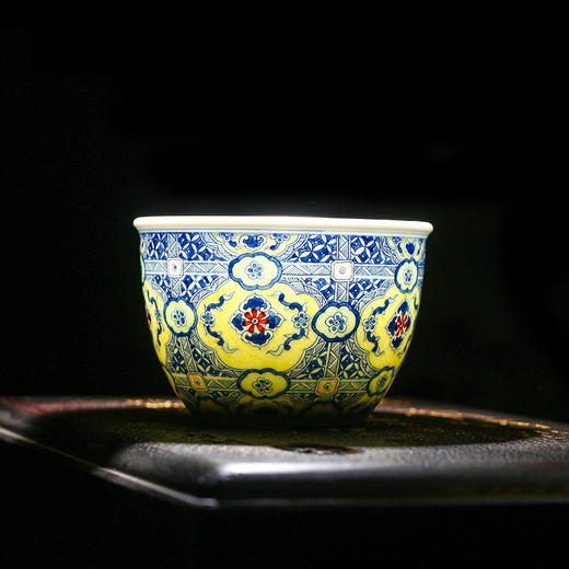 青花珐琅彩如意缸杯 商品图1