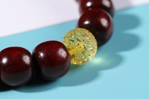 DQ0043小叶紫檀+大漆珠11mmx12mmx16颗 商品图2