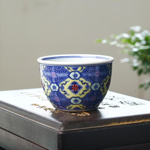 青花珐琅彩如意缸杯 商品图3