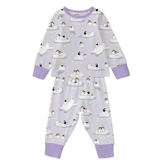 2021新款 i-baby婴儿薄款连体服&分体套装【小童】outlast恒温睡衣内衣透气宝宝夏装空调房儿童套装家居服婴幼童连体睡衣分体套装，小童66-100码 商品图4