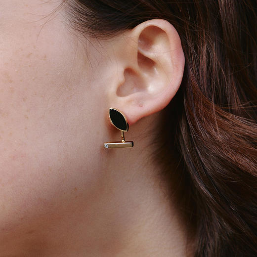 Retro Chic Black Eyes黑眼系列｜黑眼睛简约耳钉 商品图2