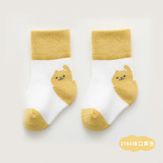 【5双装 | 25色可选】A类婴儿袜子秋冬新品卡通新生儿宝宝袜 纯手工缝头地板袜儿童袜子 商品图12