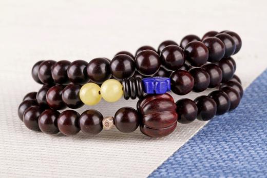 XYZT0110小叶紫檀带金星佛珠手饰8mmx62粒 商品图2