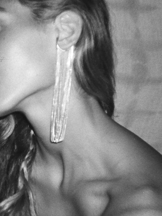 订购7周到｜Maggoosh-Currents-长款 耳挂（银色 单只）［希腊设计师］ 商品图3