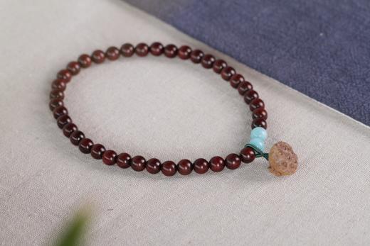 XYZT0094小叶紫檀&老山檀莲蓬和天河石8mmx39粒 商品图2