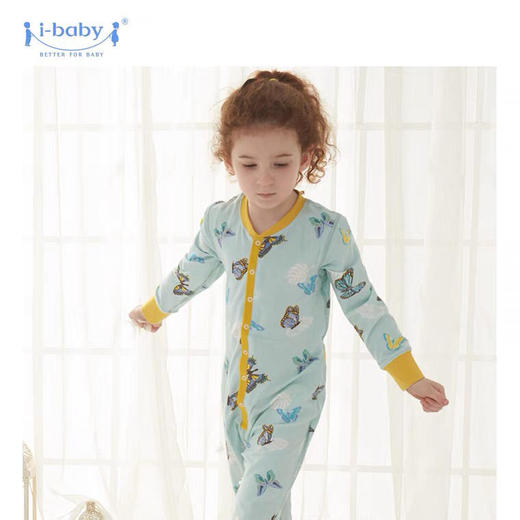 2021新款 i-baby婴儿薄款连体服&分体套装outlast恒温睡衣内衣透气宝宝夏装空调房儿童套装家居服婴幼童连体睡衣&分体套装，大童110-130码 商品图2