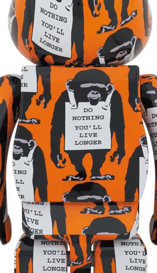 【预售】收藏系列 Be@rbrick 1000%系列 班克西 猴子 商品图2