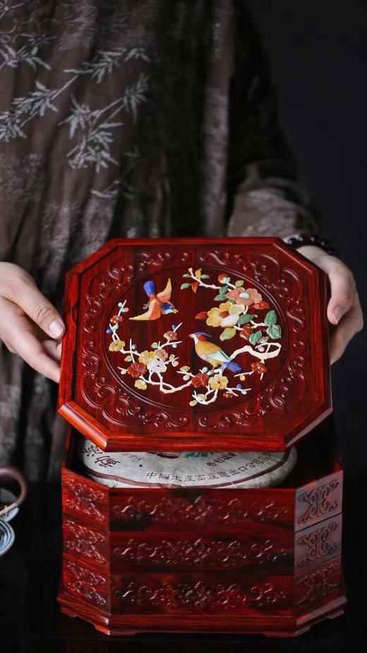 《喜鹊登梅》普洱茶盒 商品图1