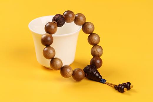 W°JSNM0046金丝楠木男女手串1.5cm*12粒 商品图3