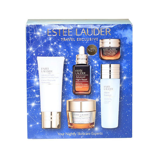 【中欧班列精选】y LPY美国ESTĒE LAUDER雅诗兰黛衰老抗五件套（原生液 75ml+多效智妍面霜 50ml+洁面 100ml+7代精华 50ml+眼霜 15ml） 商品图4