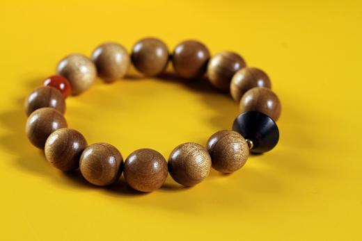 JSNM0041°金丝楠木女款手串1.2*14 商品图1