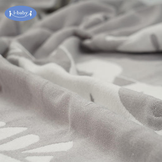 ibaby连帽宝宝儿童雪尼尔连帽浴巾吸水速干纯棉超柔斗篷不掉毛裹巾【ibaby系列】 商品图4