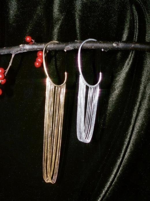 北京仓｜Maggoosh-Currents-短款 耳挂（银色 单只）［希腊设计师］ 商品图2