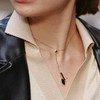 Retro Chic Black Eyes黑眼系列｜黑眼睛细长项链 商品缩略图0
