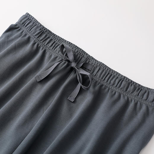 舒雅21年秋冬新款全纯棉条纹长袖男士家居服套装39/17371H 商品图4