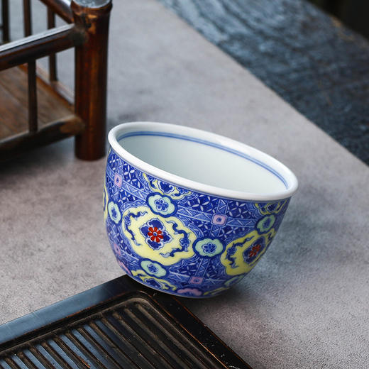 青花珐琅彩如意缸杯 商品图2