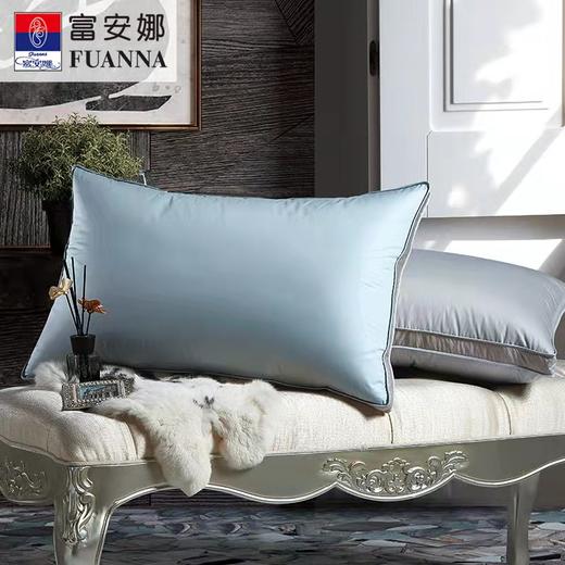 富安娜炫彩抗菌鹅绒枕\蓝\45*70 商品图0
