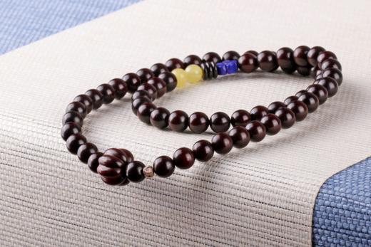 XYZT0110小叶紫檀带金星佛珠手饰8mmx62粒 商品图1