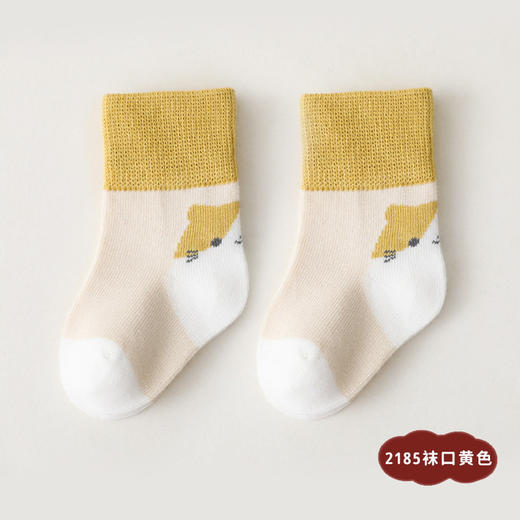 【5双装 | 25色可选】A类婴儿袜子秋冬新品卡通新生儿宝宝袜 纯手工缝头地板袜儿童袜子 商品图6
