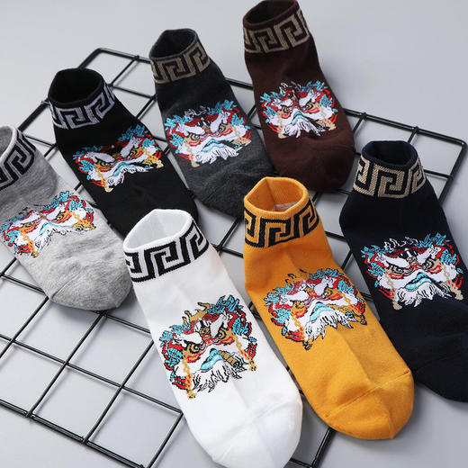 中国风国潮纯棉男袜-颜色可备注-随机发货-会员8折 商品图3