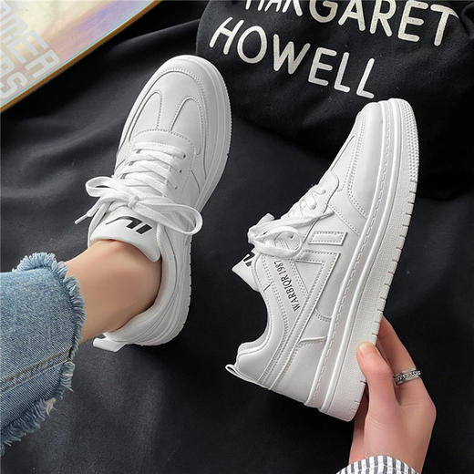 【服饰鞋包】小白鞋男韩版潮流学生休闲时尚增高白色板鞋子 商品图2